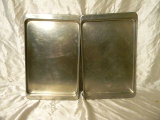 Set Of 2 Revere Ware 2513 Cookie Sheet Pans 1801 Stainless Steel 9x13x3/4