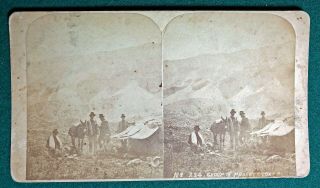 Stereoview: Colorado View - Group Of Prospectors No.  224