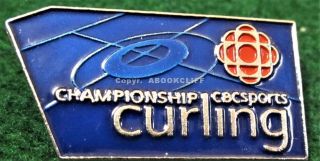Cbc Sports Media Curling Canadian Broadcasting Corporation Lapel Pin