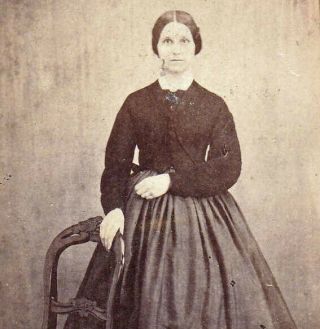Waverly Woman - 1860s Cdv Photo W/ Civil War Revenue Stamp - Bruster Bros.