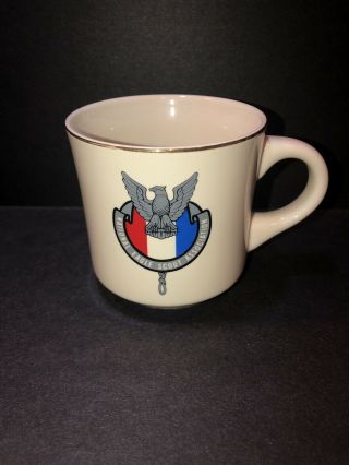 Vintage National Eagle Scout Association Mug Coffee Cup Gold Rim Pre - Owned