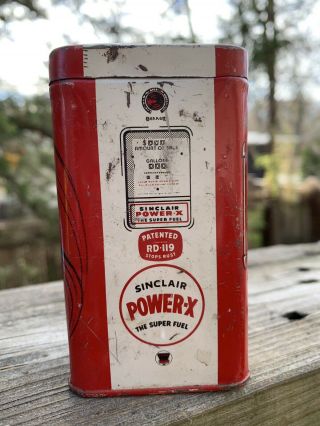 Vintage 1950 ' s SINCLAIR POWER X Gas Pump 4 