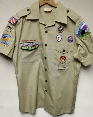 B5 Bsa Scout Uniform Shirt,  Size Mens Medium,  Pellisippi Lodge 230 Tennessee