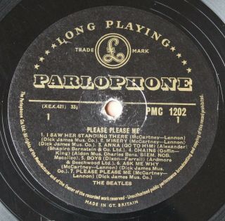 The Beatles - Please Please Me Uk Vinyl Lp 1st Press Black Gold Mono Pmc1202