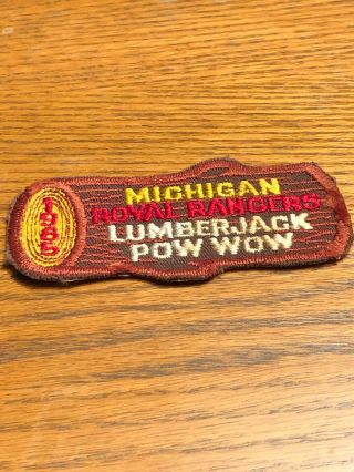 1965 Michigan Royal Rangers Lumberjack Pow Wow Patch