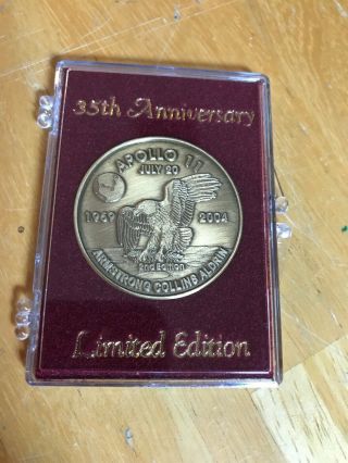 Nasa Apollo 11 35th Anniversary 2004 Limited Edition Coin