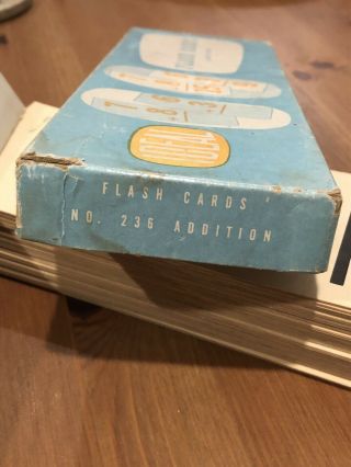 Vintage Box Of Ideal Addition Flash Cards 236