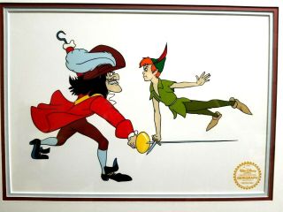 Walt Disney Limited Edition Framed Peter Pan Serigraph Cel
