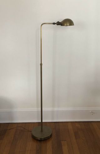 Chapman - Vintage Adjustable Brass Pharmacy/reading Floor Lamp - Dimmer Switch