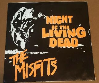 Misfits (night Of The Living Dead) 7” Kbd Samhain Glenn Danzig Black Flag