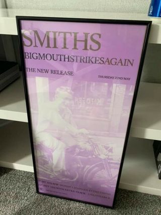 The Smiths - Bigmouth Strikes Again Promo Poster Morrissey