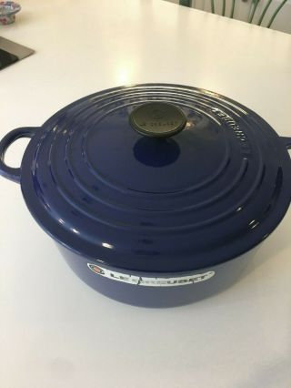 Le Creuset Round Dutch Oven Cobalt Blue 10 " Pot