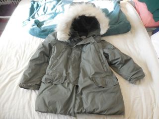 Us Air Force Usaf Extreme Cold Weather Parka Jacket Coat Type N - 3b Large 1988
