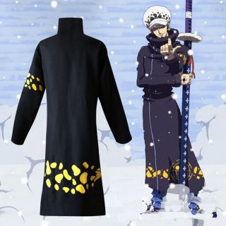 Anime One Piece Trafalgar Law Cosplay Costume Cloak Cape Clothing Gift 2016 3