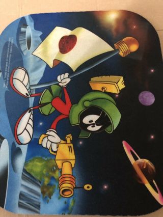 Warner Bros 1995 Looney Tunes Marvin The Martian Computer Mouse Pad