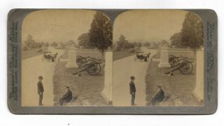 1903 Gettysburg Battlefield Civil War Veteran Bloody Angle High Water Mark Photo