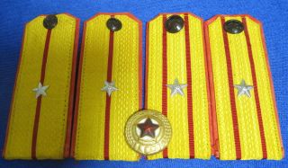 MILITARY Army uniform Second Lieutenant,  Major,  RANK,  badge,  shoulder boards DPRK 2