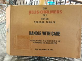 Vintage Allis Chalmers 191 Pedal Tractor Wagon by ERTL Unassembled 3
