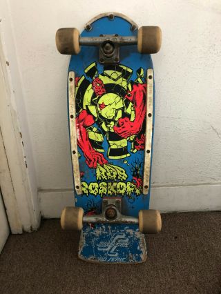Vintage Rob Roskopp Santa Cruz Skateboards Complete Independent Trucks