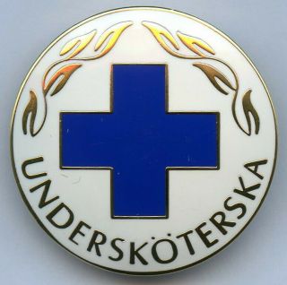 Sweden Medicine Nurse Assistant Pin Badge Grade