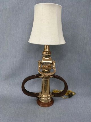 Vintage Hyflo By American Lafrance Fire Engine Co.  Fire Nozzle Lamp