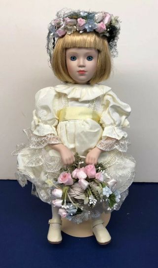 12.  5” Danbury Princess Diana Limited Porcelain “wedding Flower Girl” W/box &