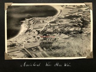 CHINA WEI - HAI - WEI THE MAINLAND AERIAL IMAGE HMS BIRMINGHAM PHOTOGRAPH 1937 - 02 2