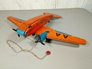 Vintage Fisher Price American Airlines Flagship Nc5000 (dc - 3) Wood Plane 1941