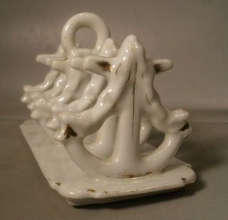 Vintage Porcelain Anchor Toast Rack