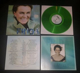 Frida - The Mixes Anni - Frid Lyngstad Abba Record Lp Green Colour Not Promo