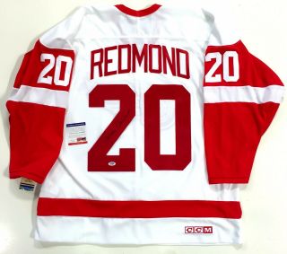 Mickey Redmond Signed Detroit Red Wings Ccm Vintage Jersey Psa/dna Aa18930