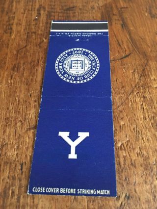 Vintage Matchbook Cover The Yale Club Of York City