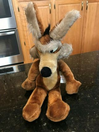1971 Mighty Star Warner Bros Looney Tunes Wile E.  Coyote Plush 18 " Road Runner