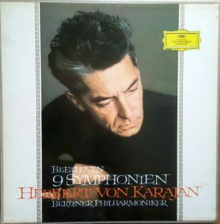 Herbert Von Karajan Beethoven: 9 Symphonien (symphonies) 8 Lp Stereo Box Set Ex