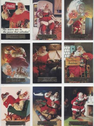 Coca - Cola Santa Claus Trading Cards 37 Different