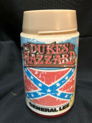 Dukes Of Hazzard Vtg 1980 General Lee Aladdin Thermos Bottle Vintage