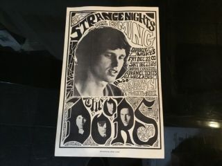 The Doors With Iron Butterfly Vintage 1967 Concert Flyer Handbill