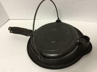 1925 Restored Cast Iron Wardway By Wagner For Montgomery Ward Waffle Maker Iron