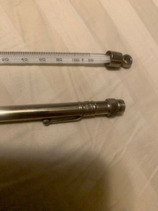 Vintage Taylor Instrument Co Thermometer With Case - Pocket Clip Rochester NY 3