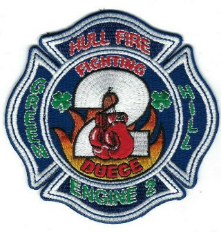Hull (plymouth County) Ma Massachusetts Fire Dept.  Engine 2 E2 Patch -