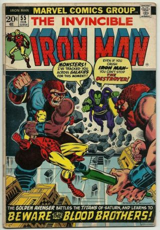 The Invincible Iron Man 55 1st Appearance Of Thanos 1973