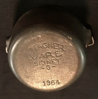 Wagner Ware Salesman Sample Hot Pot With Lid No.  1364 Sidney 0