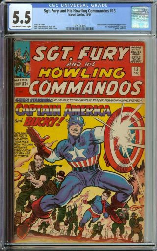 Sgt.  Fury 13 Cgc 5.  5 Ow/wh Pages