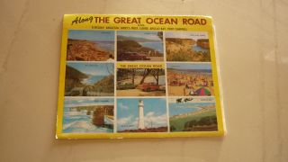 Australian Old Postcard View Folder.  From The 1970s Great Ocean Road
