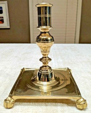 One Colonial Williamsburg - Virginia Metalcrafters Cw 16 - 5 Brass Candlestick