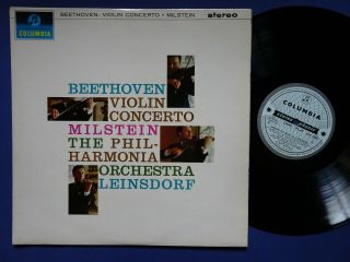 Nathan Milstein Beethoven Violin Concerto Columbia Sax 2508 Ed1 Leinsdorf