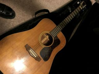 Vintage Guild D35 Acoustic Guitar W/hard Case - Usa