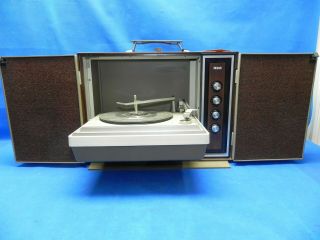 Vintage Rca Solid State Portable Stereo Phonograph Model Vpp48 Dura Plus Series