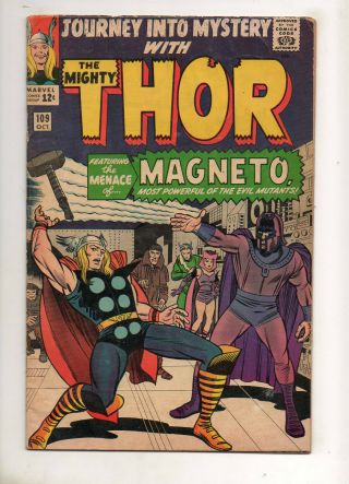 Journey Into Mystery 109 Thor 1st Scarlet Witch Quicksilver Magneto Xover Vf 7.  0