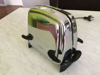 Vintage Hecla Drop Side Toaster Mid Century Classic Chrome & Bakelite Exc Cond